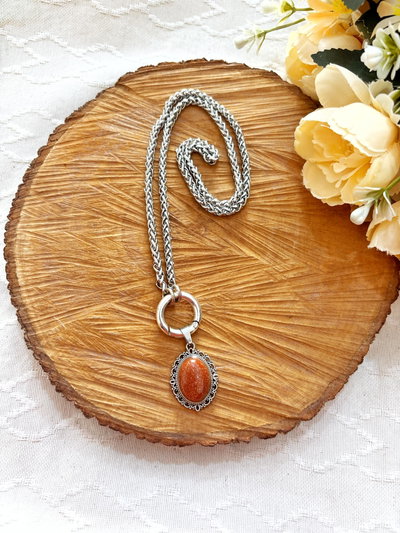 Collar Ámbar piedra del sol