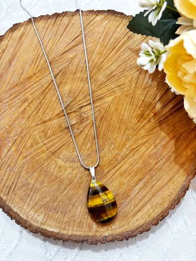 Collar Tita ojo de tigre