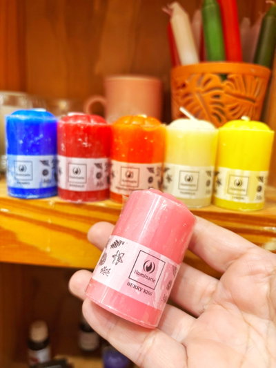 Velas aromáticas chicas por unidad 