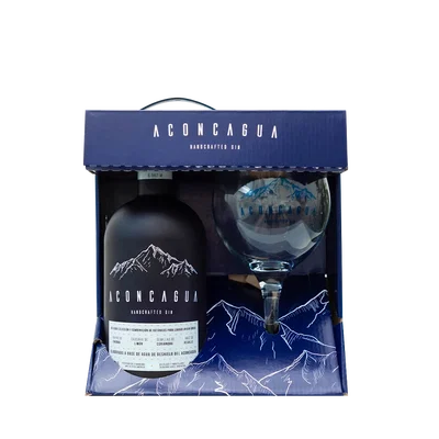 GIN Gift BOX Aconcagua BOT Azul X 750ml + Copon