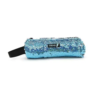 CARTUCHERA TRENDY LENTEJUELAS TURQUESA