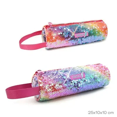 CARTUCHERA TRENDY LENTEJUELAS MULTICOLOR