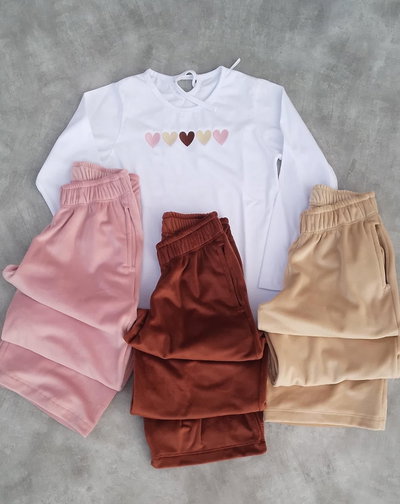 REMERA BORDADA CORAZONES M/L 