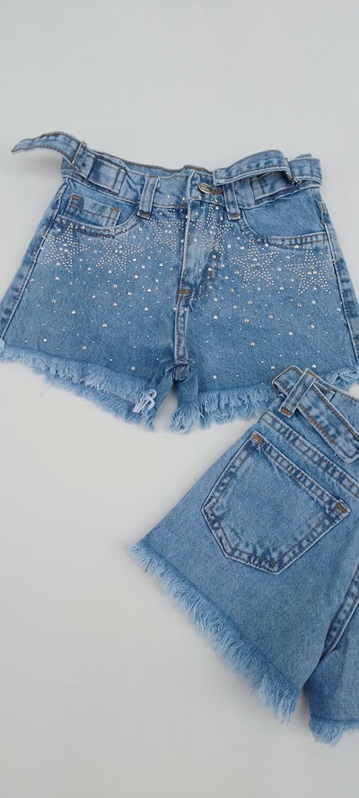 SHORTS JEANS ESTRELLAS  Stras 