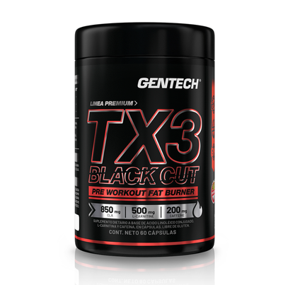 Gentech - TX3 Black Cuts fat burner 60 caps