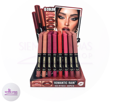 Labial + delineador de labios 2 en 1 