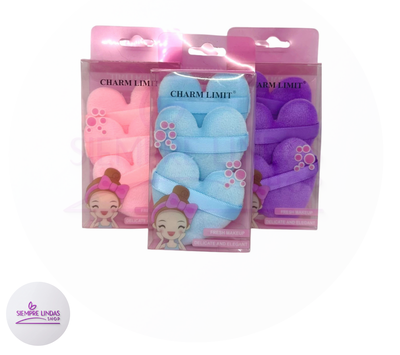 Esponja de maquillaje Corazon x3