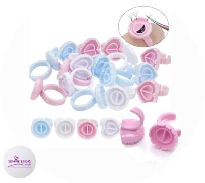 Anillos para pegamento con ranura x 20U