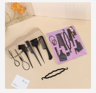Set de accesorios para peinados y trezados 7 pcs