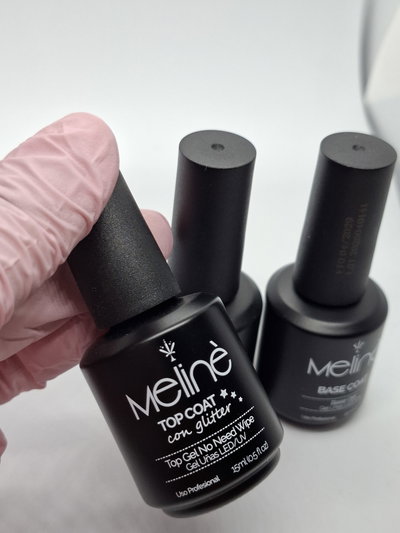 Top coat con glitter Meline