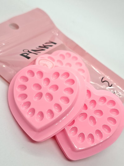 Porta pegamento de pestañas corazón Pinky 10U