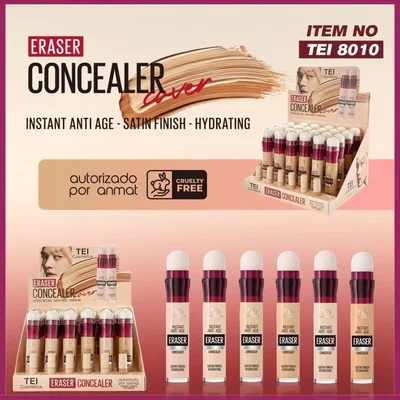 corrector liquido con esponja tei 8010