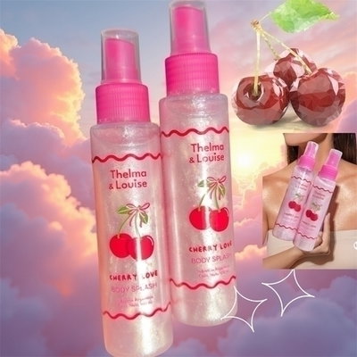 BODY SPLASH CHERRY LOVE CON GLITTER THELMA LOUISE 