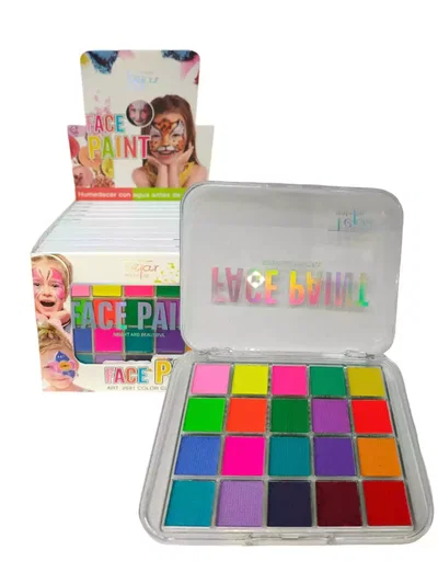 Sombra de ojos face paint tejar  20 colores 