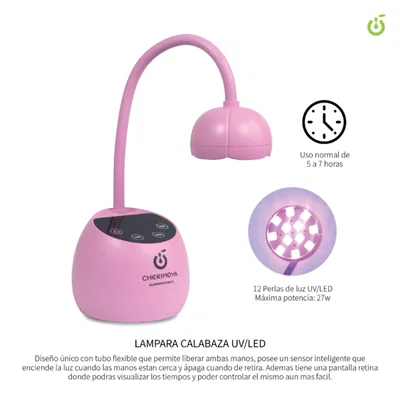Cabina Inalambrica Rosa UV/Led 27W