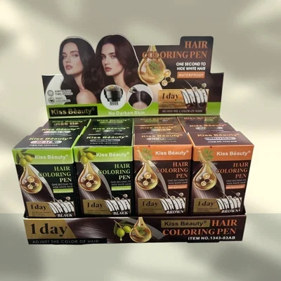  HAIR COLORING PEN KISS BEAUTY  LAPIZ PARA CABELLO CANAS