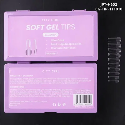 TIPS SOFT GEL EN CAJA BALLERINA  CITY GIRL 