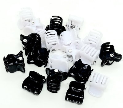 MINIBROCHE NEGRO BLANCO  X 10U 