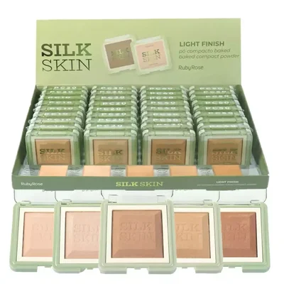 POLVO COMPACTO  SILK SKIN RUBY ROSE HB-M403
