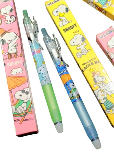 Lapicera en caja Snoopy