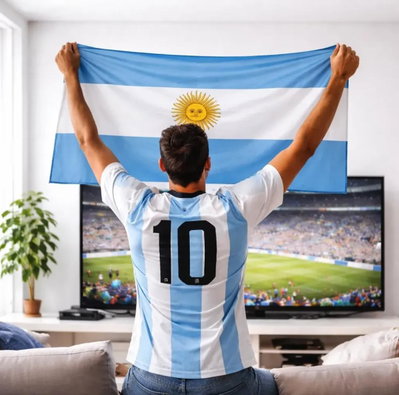 Bandera  argentina 0.90 x 0.60 mundial  