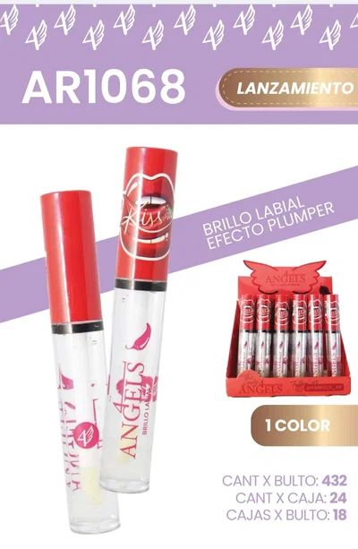 BRILLO LABIAL EFECTO PLUMPER4 ANGELES 85081/AR1068