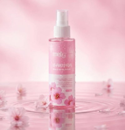 Splash con glitter  para el  cuerpo y el cabello 
