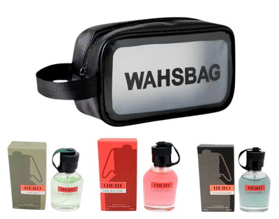 Combo whashbag / 3 perfumes 30 ml 