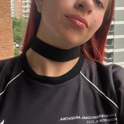 Choker gamuza grueso