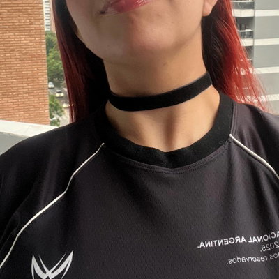 Choker terciopelo grueso