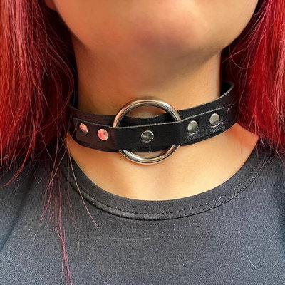 Choker argolla grande