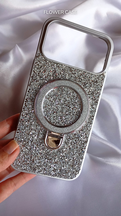 Funda brillos plata