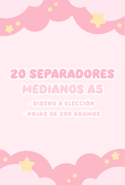 20 separadores A5