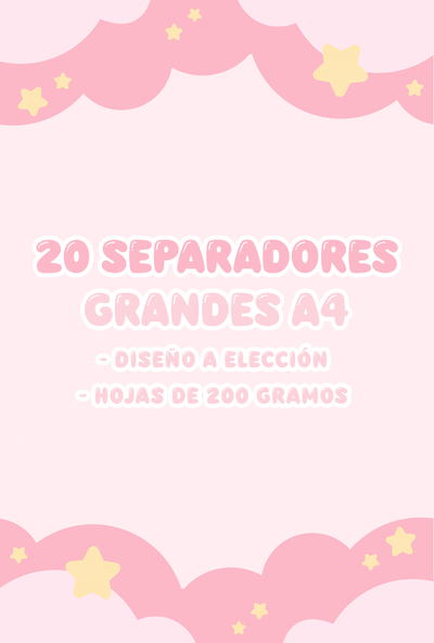 20 separadores A4