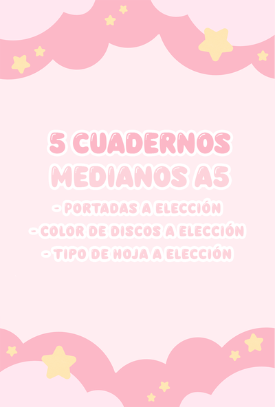 5 cuadernos A5