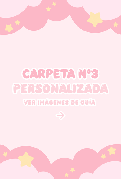 Carpeta escolar Nº3 personalizada