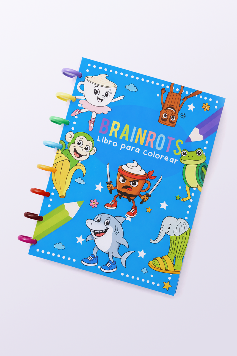 Cuaderno para colorear Brainroot | Miume Store