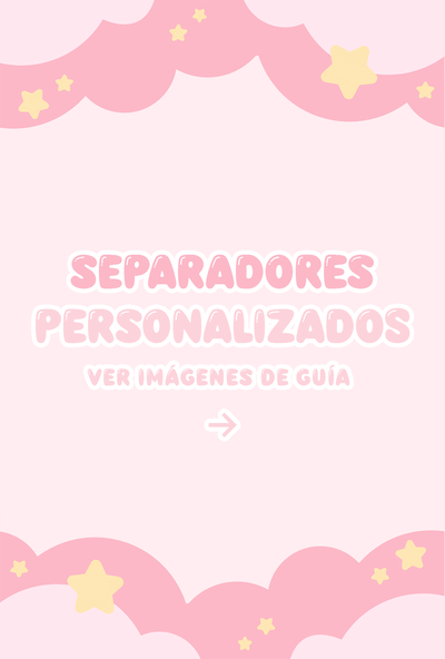 Separadores personalizados