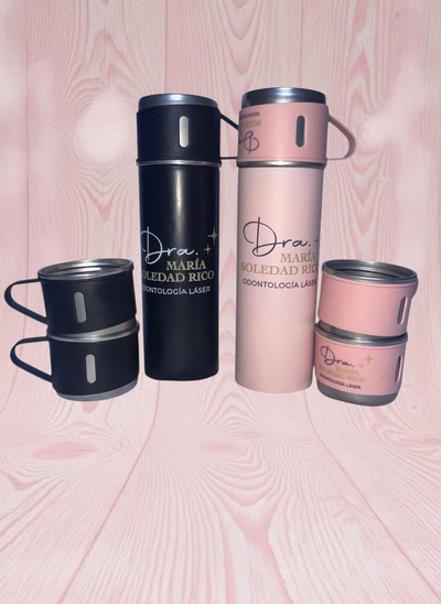 Termo 1/2 litro + 3 tazas