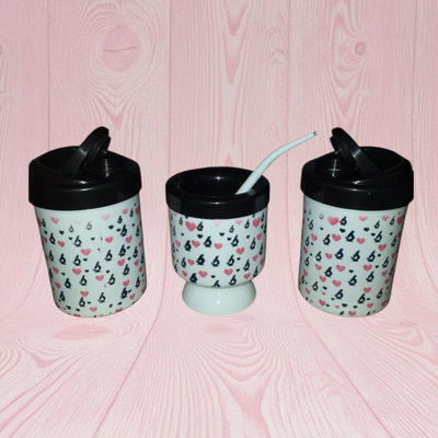 Yerbera + azucarera + mate