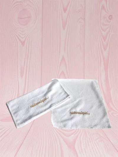 Toalla bordada 28x28