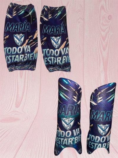 Canilleras de hockey + sujetadores 