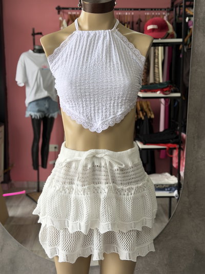 pollera tejida