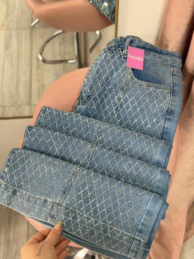 Wide leg strass