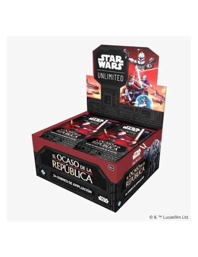 STAR WARS UNLIMITED - BOOSTER DISPLAY (24) ESPAÑOL - EL OCASO DE LA REPUBLICA