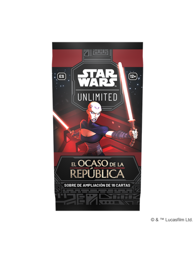 STAR WARS UNLIMITED - BOOSTER ESPAÑOL - EL OCASO DE LA REPUBLICA