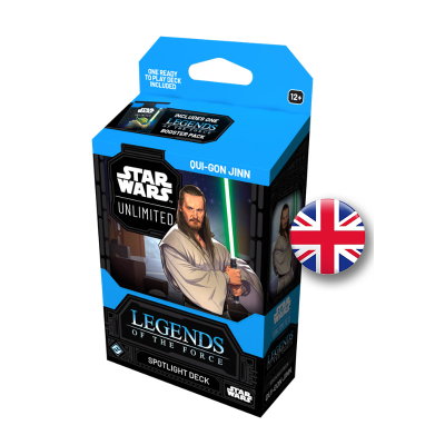 STAR WARS UNLIMITED- LEYENDAS DE LA FUERZA- MAZO INICIAL QUI-GON (Ingles)