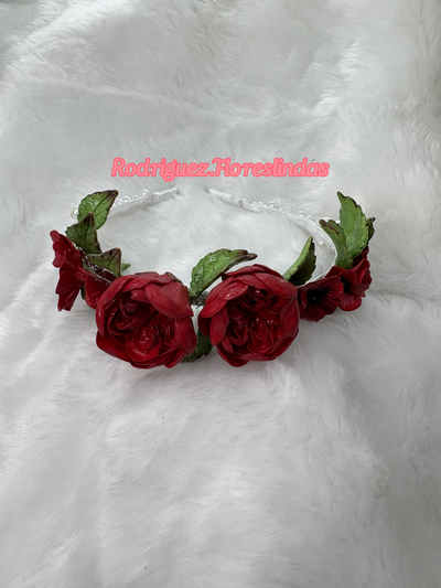 Rosas Rojas Perladas