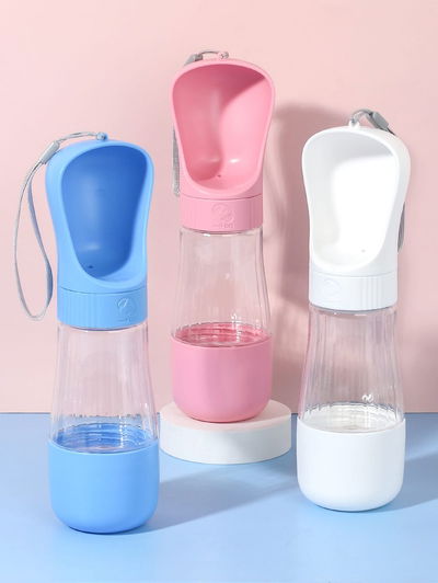 Botella portátil 2 en 1 + compartimiento comida/snack