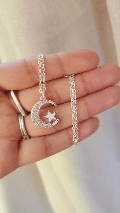 Collar Luna y Estrella 